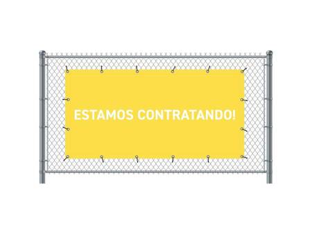 Fence Banner 300 x 140 cm Hiring Italian Red