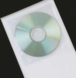 Koperty na płyty CD/DVD Q-CONNECT, 50szt., transparentny