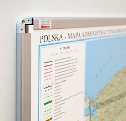 Mapa magnetyczna Polski - administracyjna; OfficeBoard TMPA2M