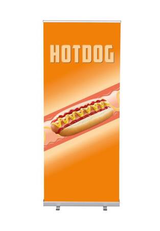 Roll-Banner Budget 85 Complete Set Hot Dog Spanish