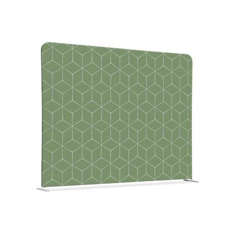 Textile Room Divider 150-150 Double Hexagon Green