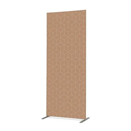 Textile Room Divider Deco 100-200 Double Hexagon Beige