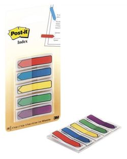 Zakładki indeksujące POST-IT® (684-ARR1), PP, 11,9x43,2mm, strzałka, 5x20 kart., mix kolorów