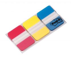 Zakładki indeksujące POST-IT® do archiwizacji (686-RYB), PP, silne, 38x25mm, 3x22 kart., mix kolorów