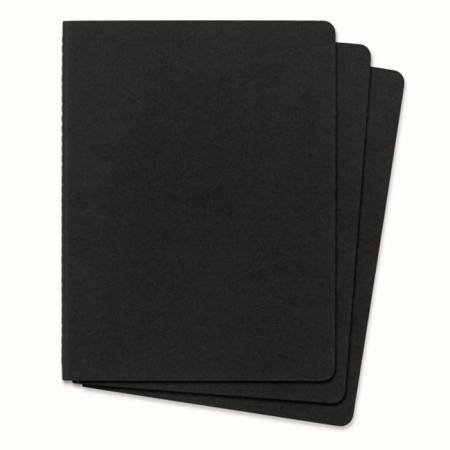 Zestaw 3 Zeszytów MOLESKINE Cahier Journals XL (19x25cm) w linie, 120 stron, czarny