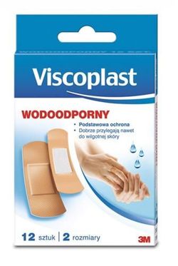 Zestaw plastrów VISCOPLAST, wodoodporne, 12szt.