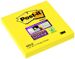 Bloczek samoprzylepny POST-IT® Super Sticky (654-S), 76x76mm, 1x90 kart., żółty