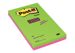 Karteczki samoprzylepne POST-IT® Super Sticky w linie (5845- SSUC), 125x200mm, 4x45 kart., neonowe